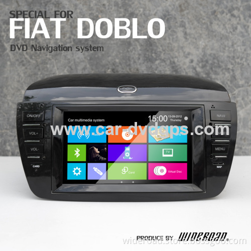Wideroad Dvd Player Fiat Doblo With Gps Navigation Tv Bt Ipod Blue&me